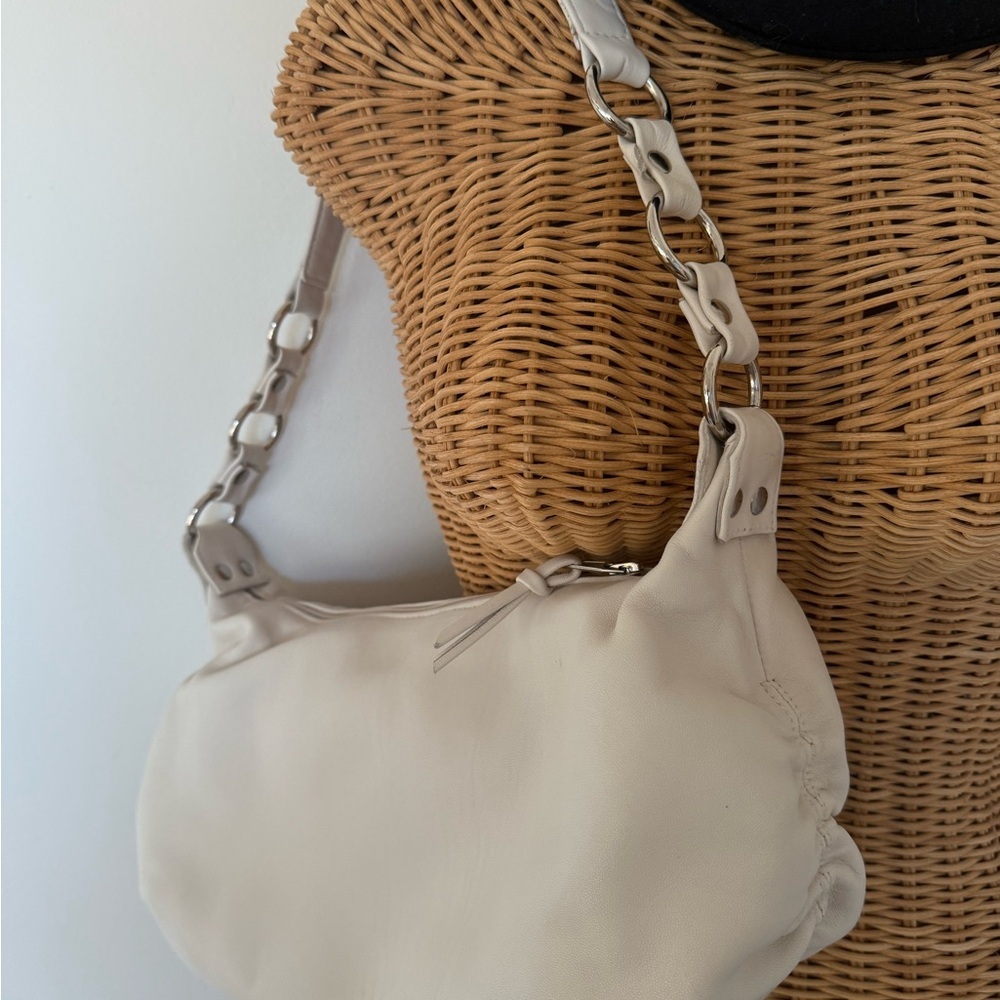 Rangoni of Florence Shoulder Bag, white, soft leather